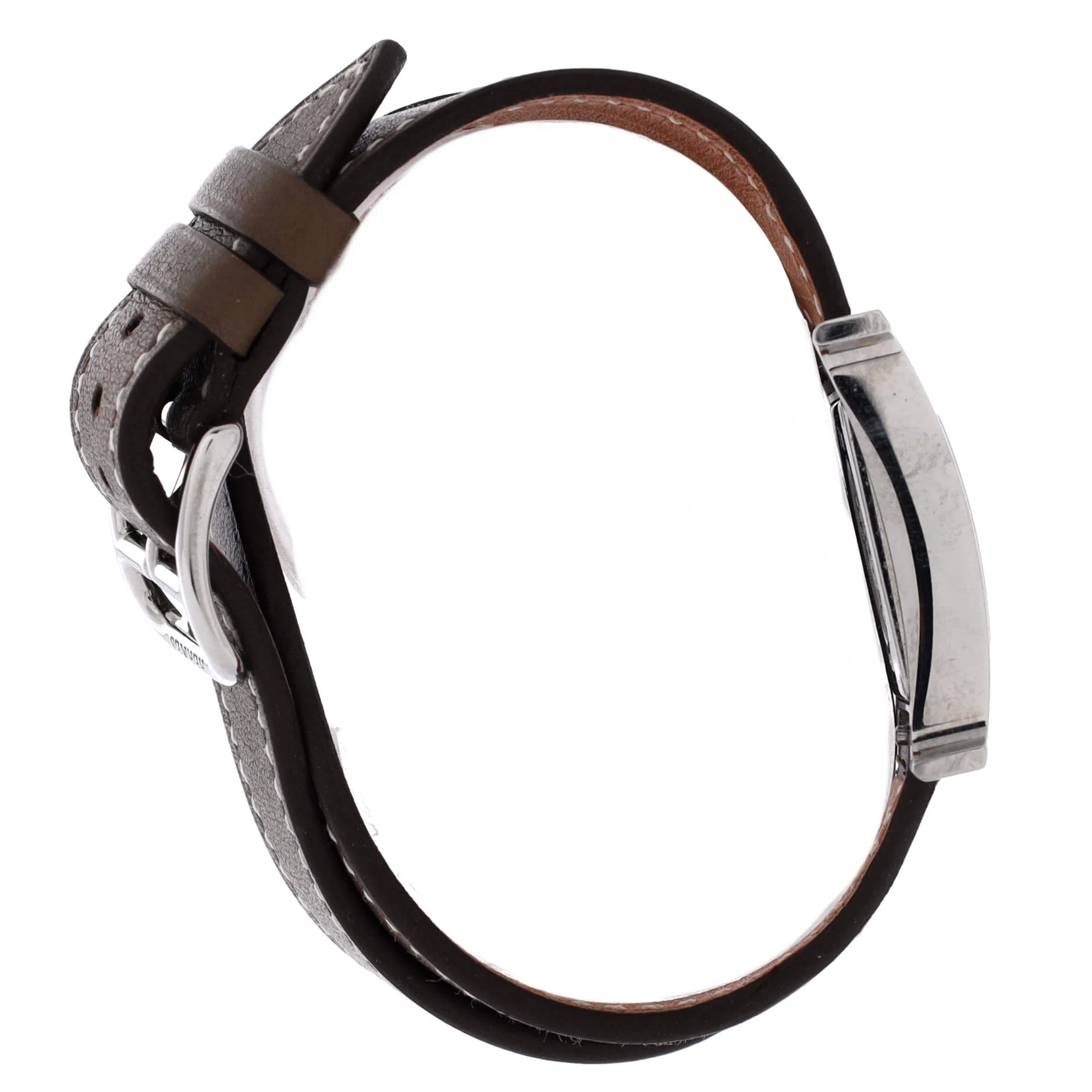 Heure H Double Tour Quartz Watch Stainless Steel and Leather 21 - Image 4
