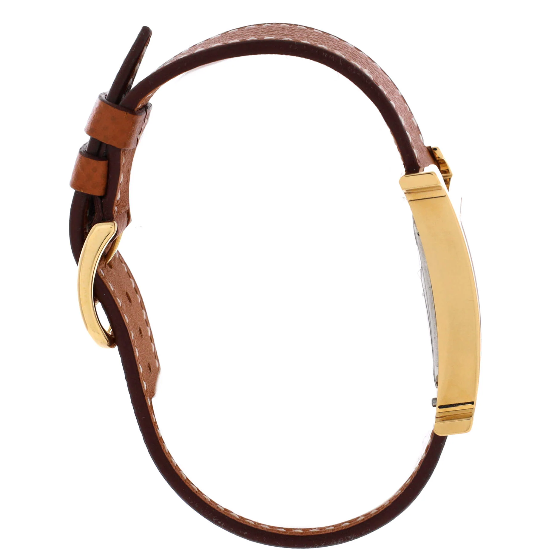 Heure H Quartz Watch Plated Metal and Leather 30 - Image 4