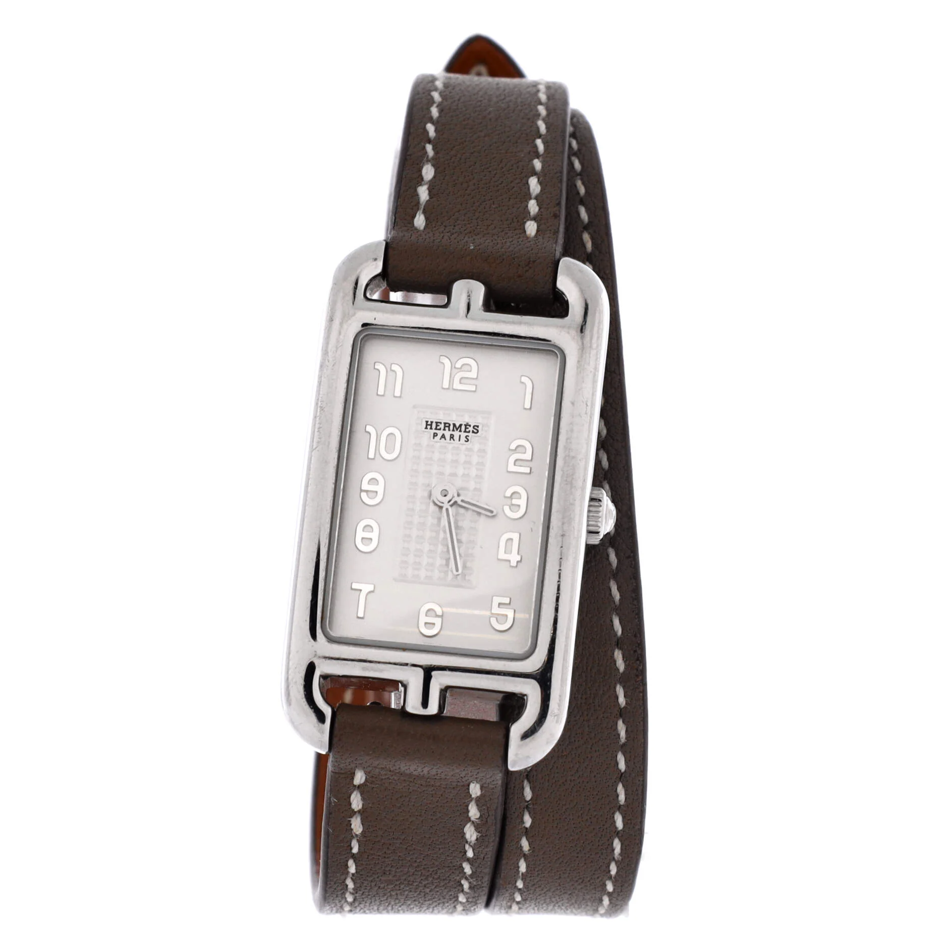 Nantucket Double Tour Quartz Watch Stainless Steel and Leather 20