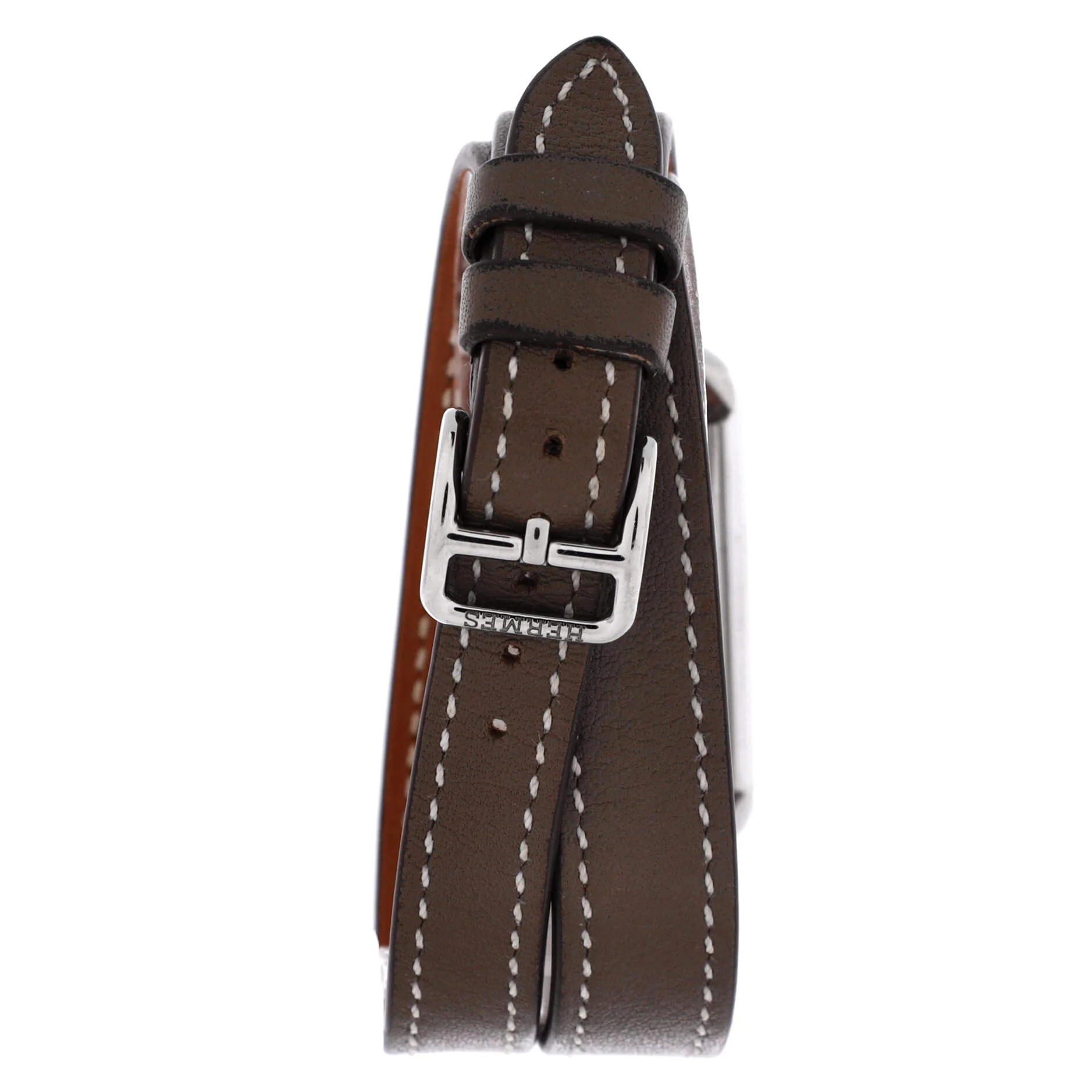 Nantucket Double Tour Quartz Watch Stainless Steel and Leather 20 - Image 4