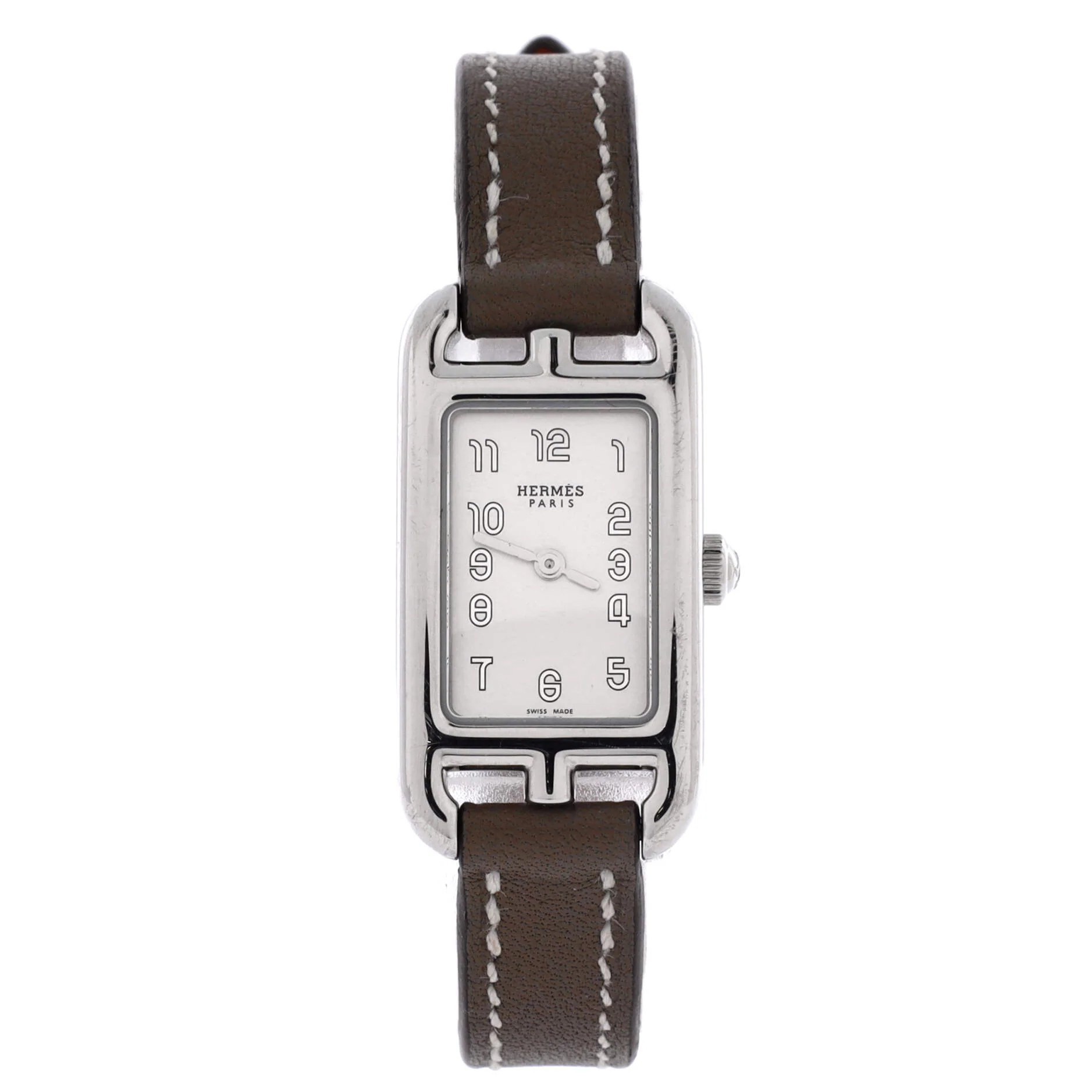 Nantucket Quartz Watch Stainless Steel and Leather 17