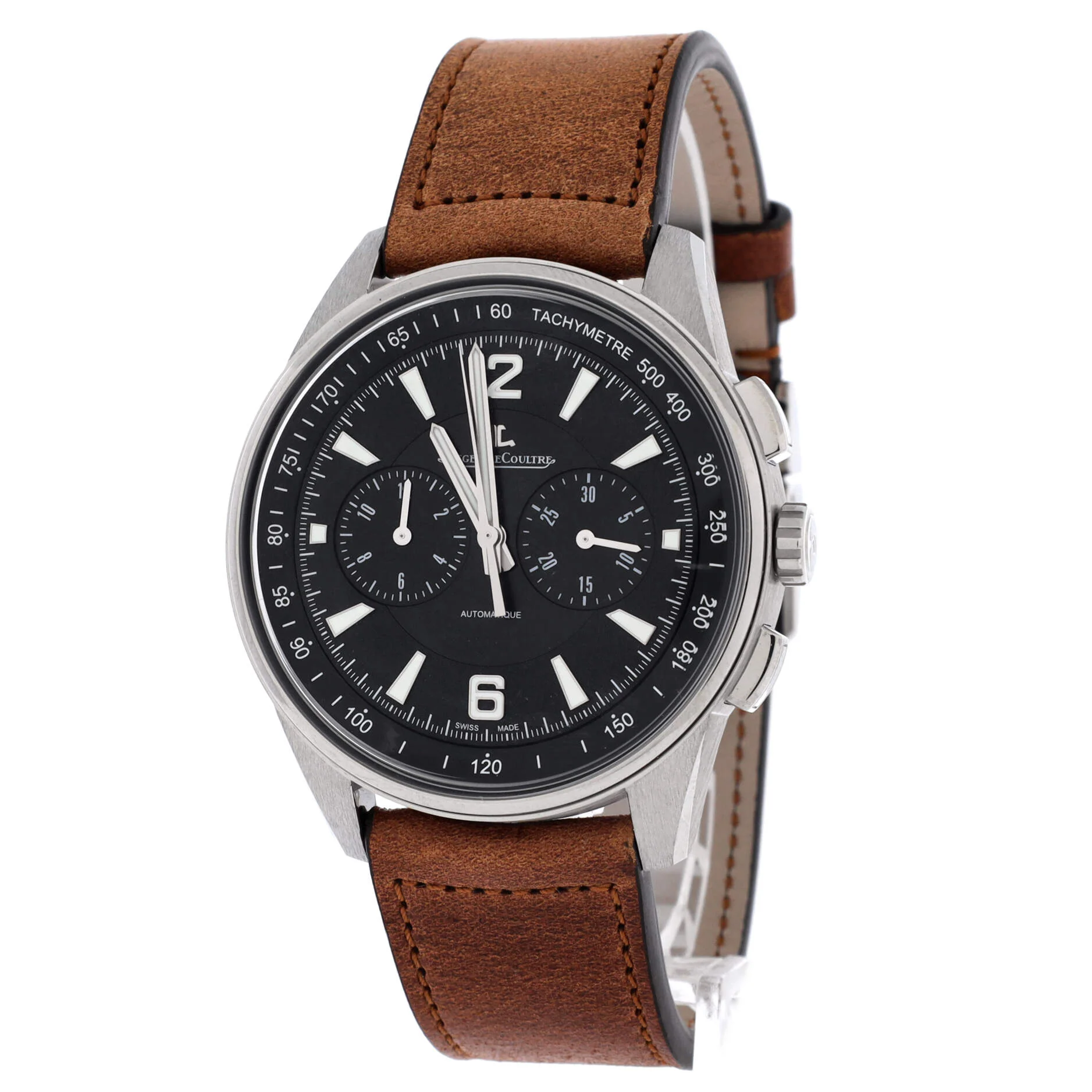 Polaris Chronograph Automatic Watch Stainless Steel and Leather 42 - Image 3