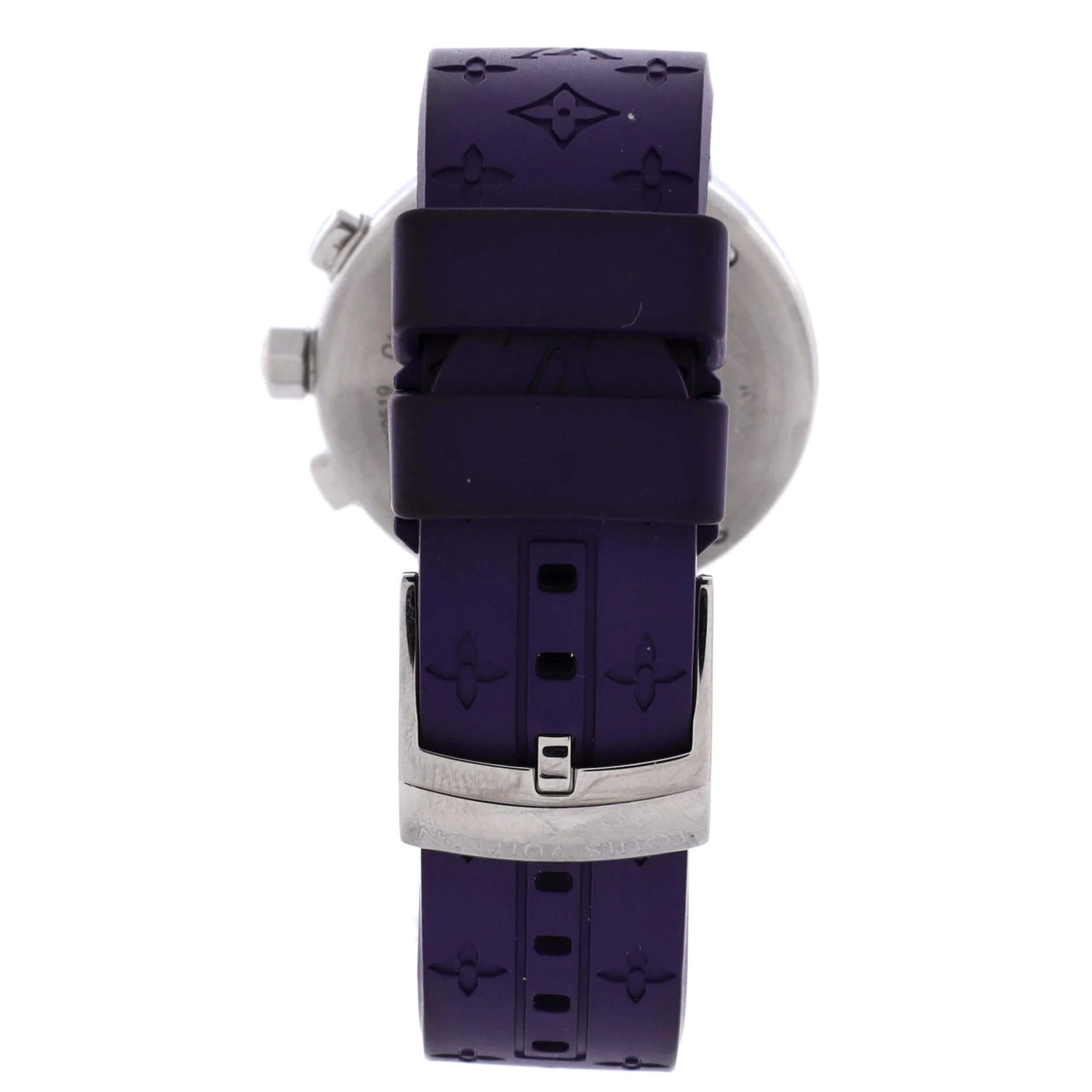 Tambour Lovely Cup Chronograph Quartz Watch Stainless Steel and Rubber 34 - Image 5