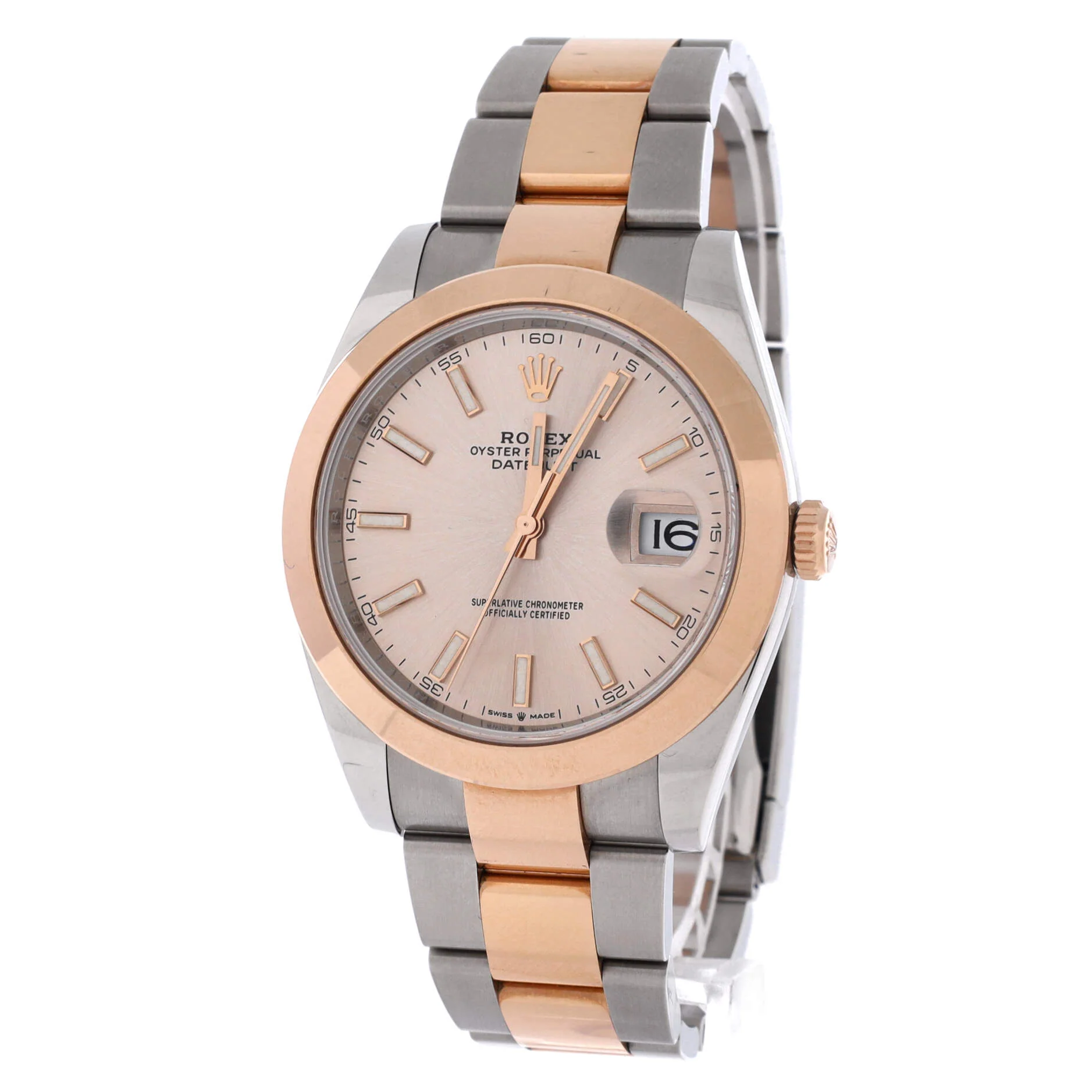Oyster Perpetual Datejust Automatic Watch Stainless Steel and Rose Gold 41 - Image 3