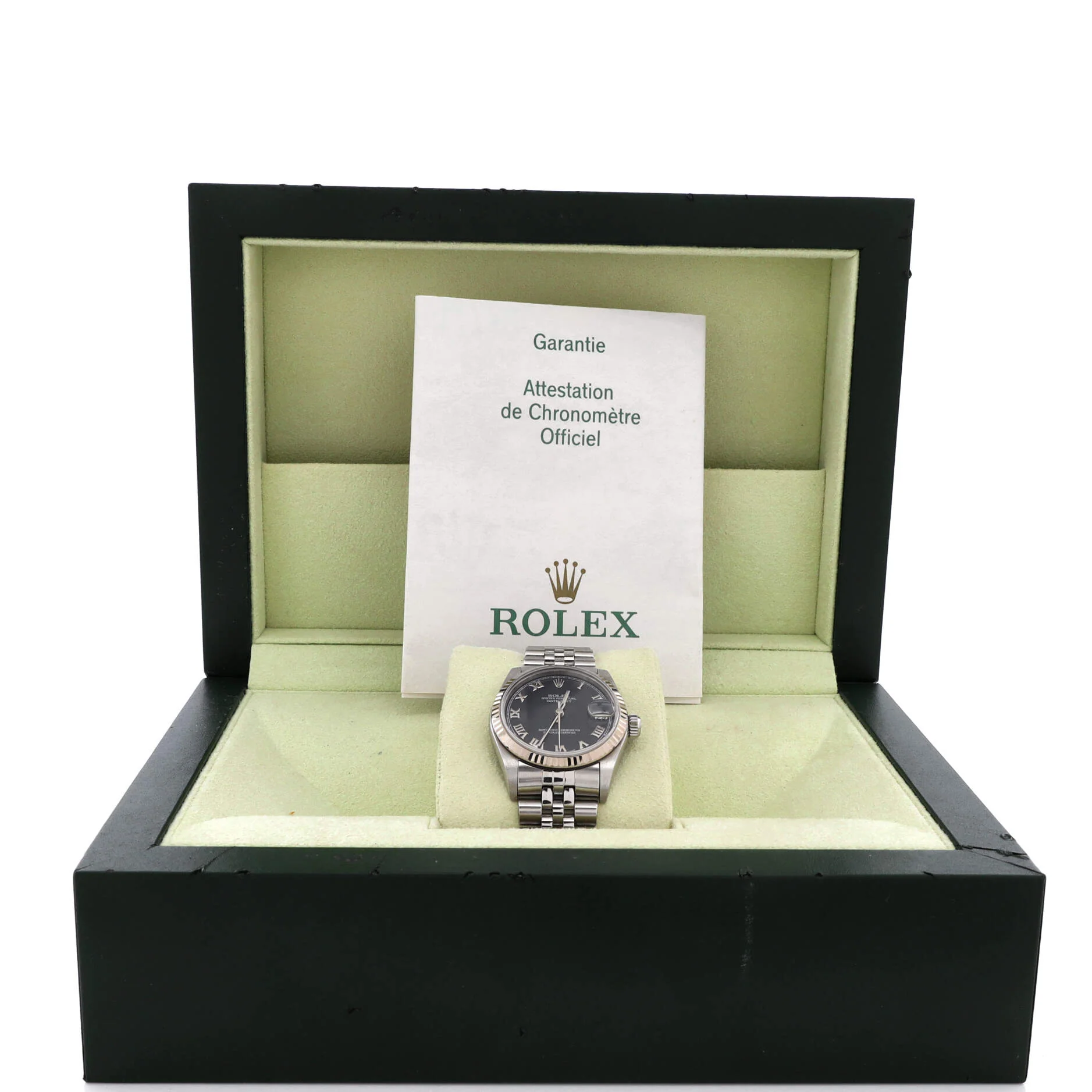 Oyster Perpetual Datejust Automatic Watch Stainless Steel and White Gold 31 - Image 2