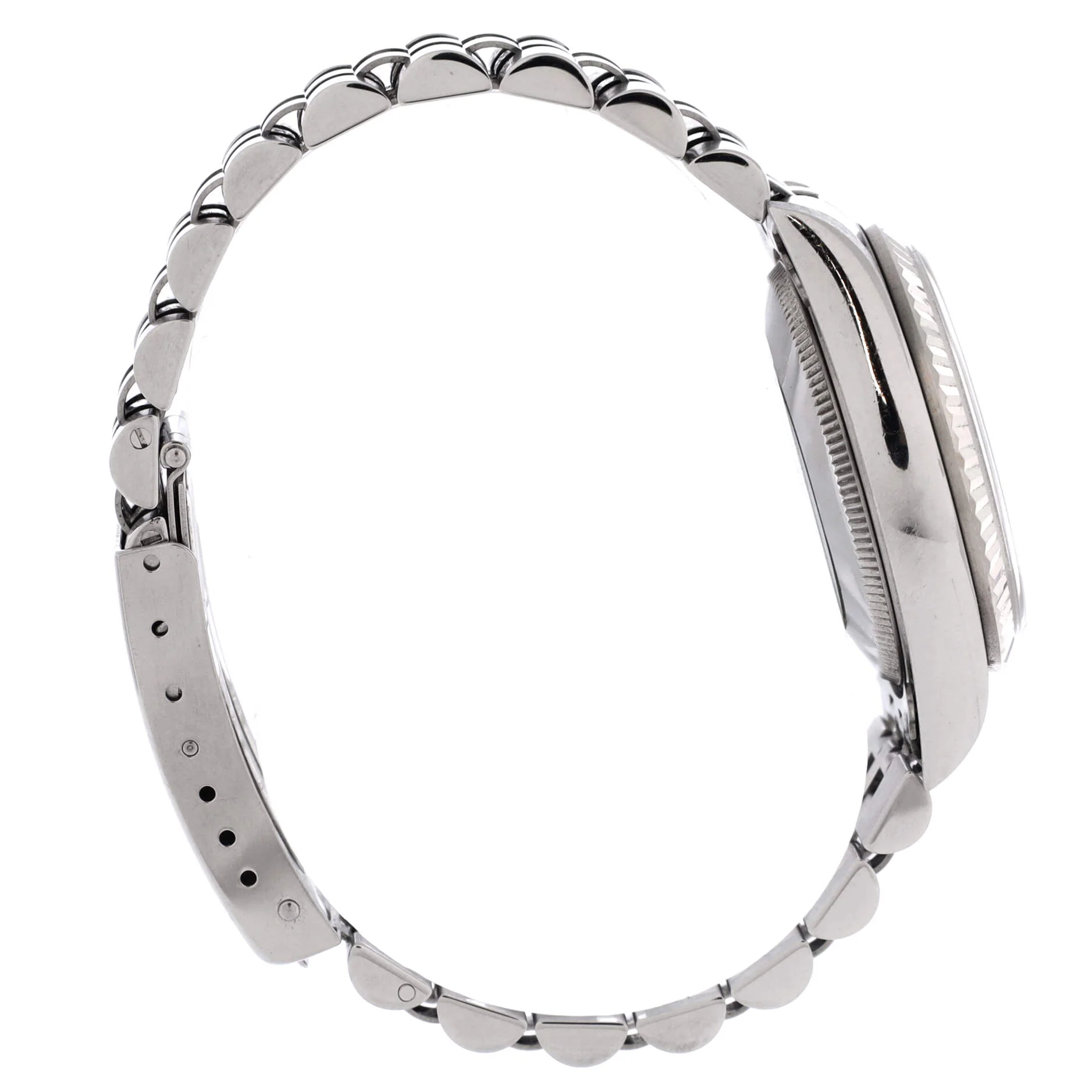 Oyster Perpetual Datejust Automatic Watch Stainless Steel and White Gold 31 - Image 4