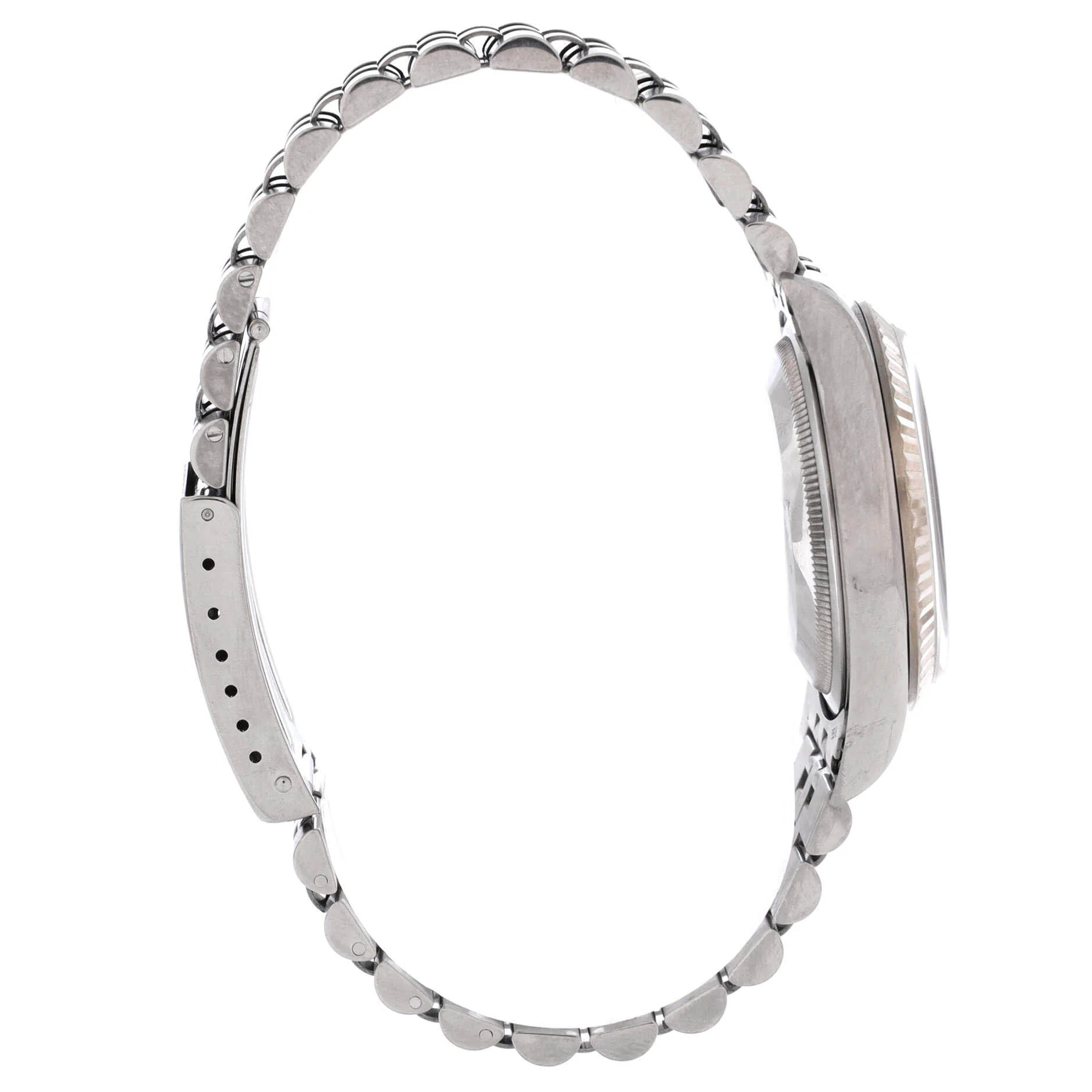 Oyster Perpetual Datejust Automatic Watch Stainless Steel and White Gold with Diamond Markers 36 - Image 3