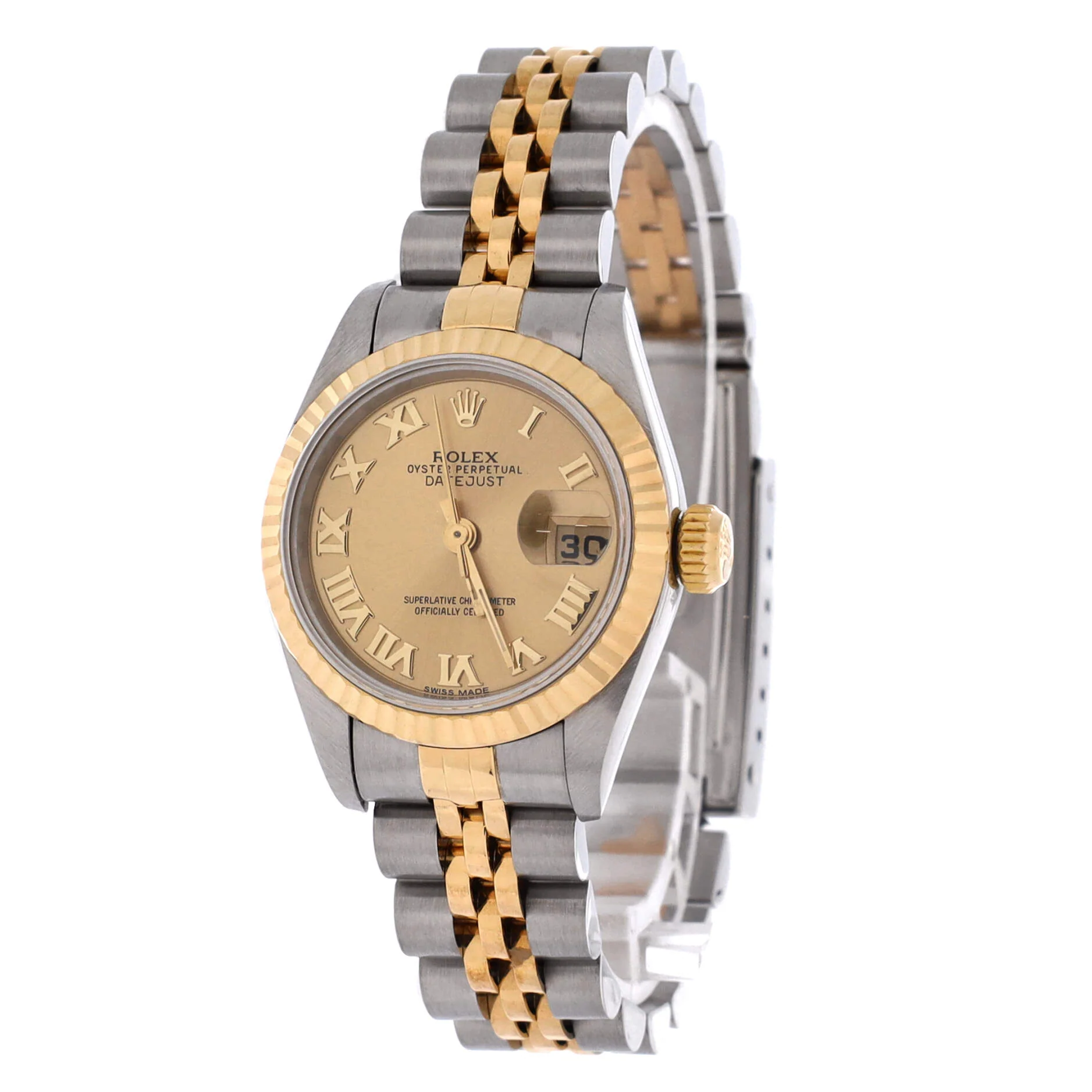 Oyster Perpetual Datejust Automatic Watch Stainless Steel and Yellow Gold 26 - Image 2