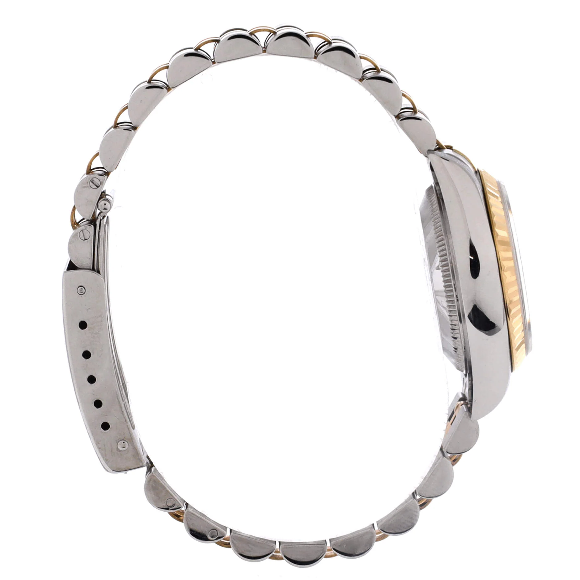 Oyster Perpetual Datejust Automatic Watch Stainless Steel and Yellow Gold 26 - Image 3