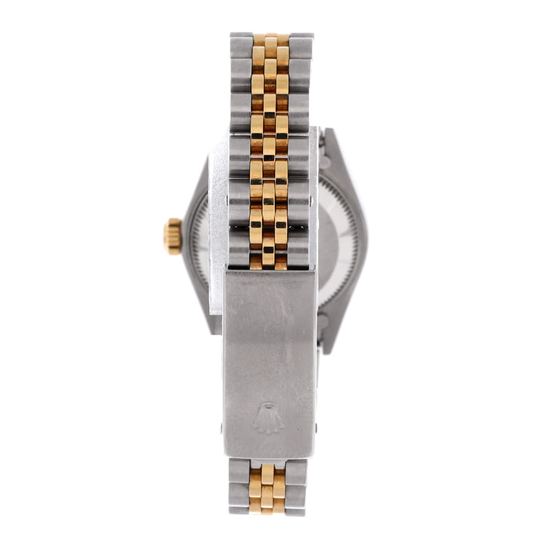 Oyster Perpetual Datejust Automatic Watch Stainless Steel and Yellow Gold with Diamond Markers 26 - Image 4