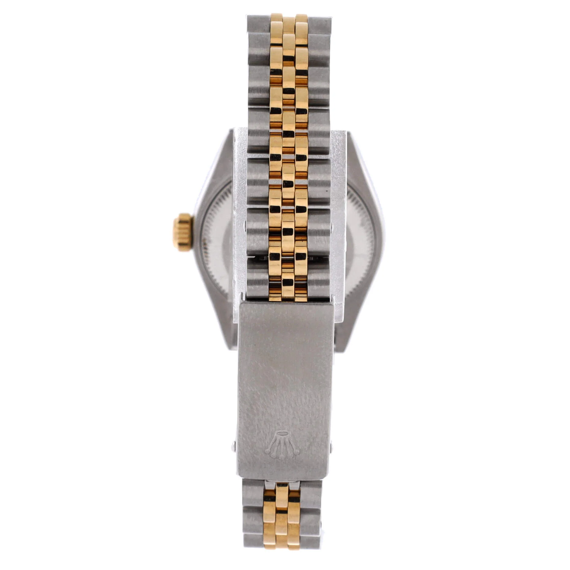 Oyster Perpetual Datejust Automatic Watch Stainless Steel and Yellow Gold with Diamond Markers 26 - Image 4