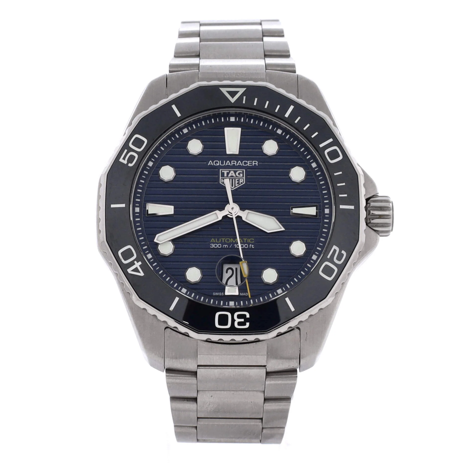 Aquaracer Professional 300M Calibre 5 Automatic Watch Stainless Steel and Ceramic 43